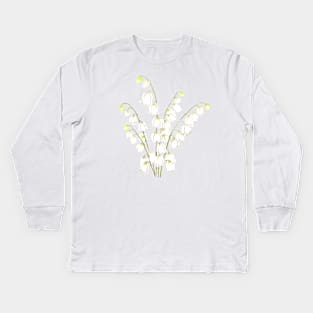 white lily of valley 2021 Kids Long Sleeve T-Shirt